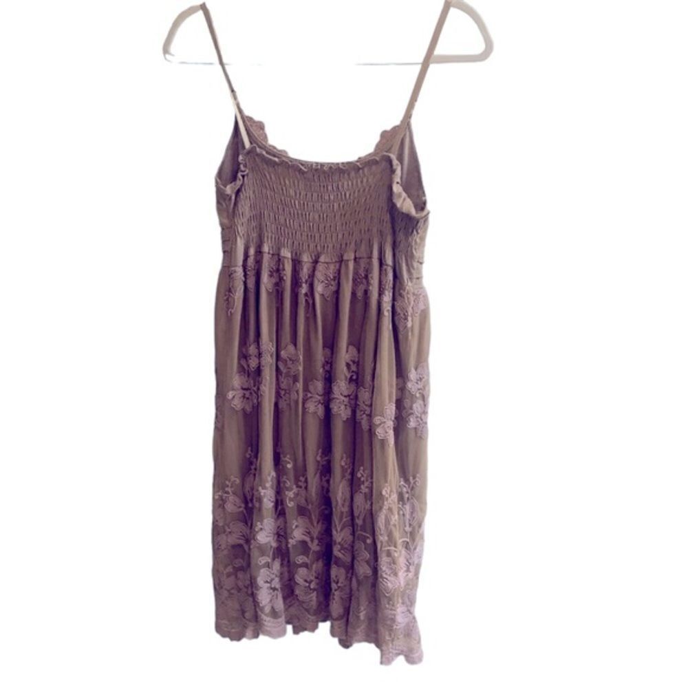 Sheer Floral Lace Midi Slip Dress Size Medium - Picture 2 of 5